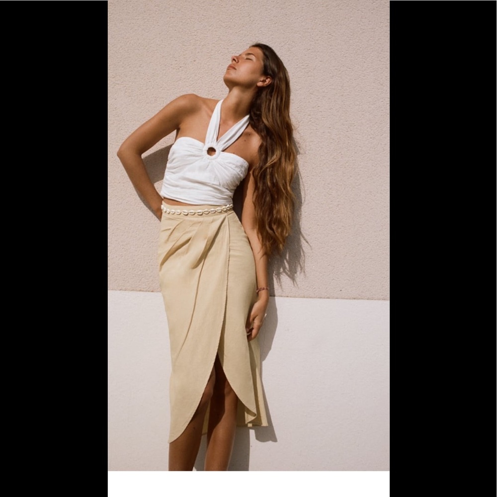Zara shell waist skirt